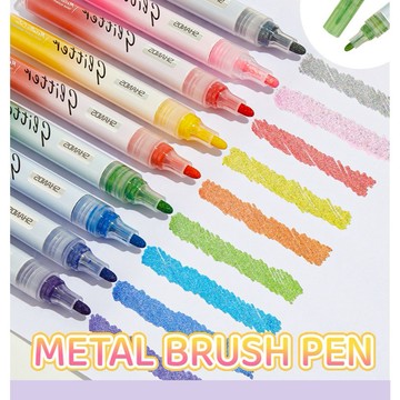 現貨 爆閃丙烯馬克筆 閃光丙烯馬克筆 麥克筆 壓克力筆 閃光金屬色馬克筆 亮粉螢光筆 速乾水性刷筆 媽咪你好小舖