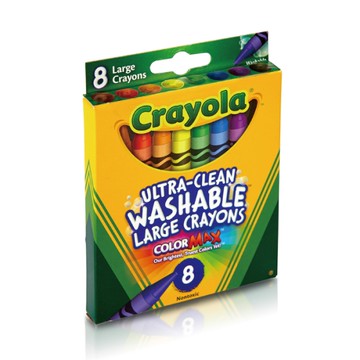 美國 Crayola 繪兒樂 可水洗大蠟筆8色