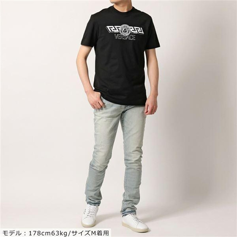 VERSACE ヴェルサーチ Tシャツ 1003906 1A02800 メンズ クルーネック