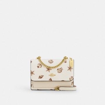 KLARE 貝殼印花迷你斜背手袋