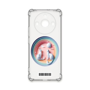 realme 手機殼 TRON REALME 11 PRO+  可愛紙雕貓咪  載具 四角防摔殼 手機殼