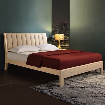 Boden-娜琪3.5尺耐磨皮革單人實木床架/床組