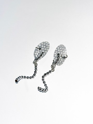 繁星湖垂釣-灰藍 耳環