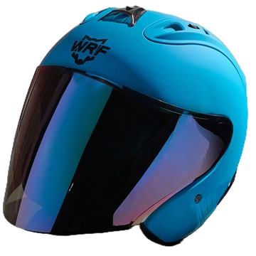 WRF 沃狼 安全帽 A6 素色 消光天空藍 R帽 內襯全可拆 透氣 抗UV40+ 快速插扣 半罩