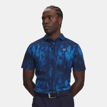 【UNDER ARMOUR】UA 男 Drive Chill 印花短POLO 6009724-430