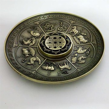 十二生肖復古禪意香盤香托香插香具香道香座供奉家用藏香線香爐