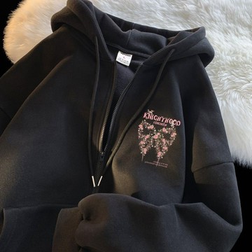 【胖MM精選】連帽外套 秋冬外套 內刷毛 外套女 運動外套 寬鬆 oversize 帽t外套 開衫 秋天外套 休閒外套