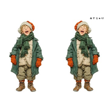 【11月新品2】08-108-0219 人物貼紙 聖誕復古風