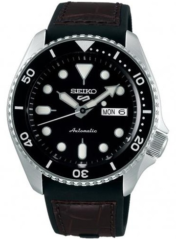 SEIKO 精工錶 5 Sports 系列潮流機械錶 4R36-07G0C(SRPD55K2)-42mm-黑面膠帶【刷卡回饋 分期0利率】【APP下單點數13倍送】