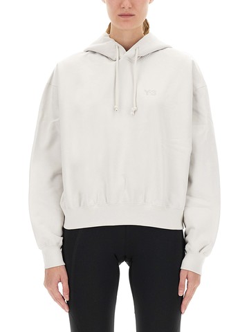 y - 3 hooded sweatshirt with logo