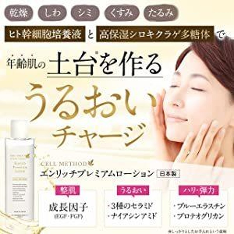 ヒト幹細胞 美容液セルメソッド エンリッチプレミアムセラム 30ml ヒト