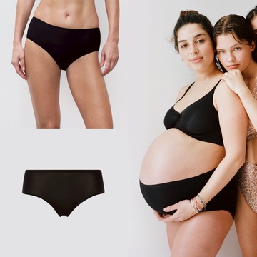 【Chantelle Lab】SoftStretch_超彈力低腰無痕涼感四角內褲_F(26440_011黑色)