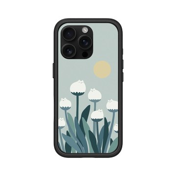 iPhone 16 Pro Mod NX 黑 - ilovedoodle (Lim Heng Swee) - White Cat Flowers - 白貓花朵