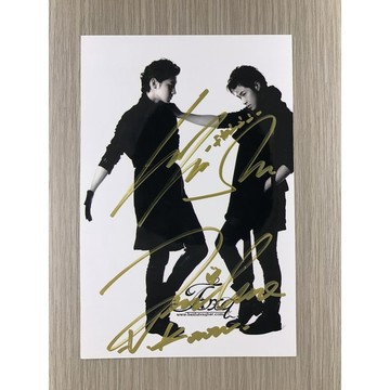 ⭐韓國代購正版⭐『衝鑽』韓國明星東方神起鄭允浩、沈昌珉簽名照片無仿無印刷