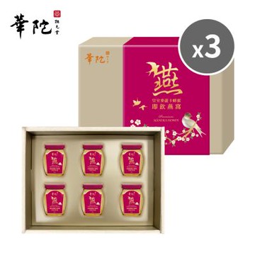 【華陀扶元堂】華陀皇室麥蘆卡蜂蜜即飲燕窩禮盒3盒組(6瓶/盒)