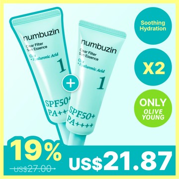 [Duo Set] numbuzin No. 1 Clear Filter Sun Essence SPF50+ PA++++ 50mL + 50mL Duo Set