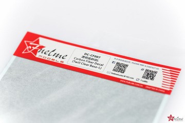 FuelMe 碳纖維水貼 透明底斜紋L大號 CF Decal(Twill-L) DC-CF007