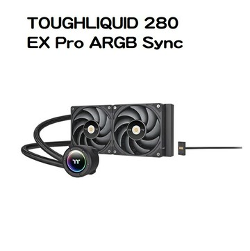 【獨家！最高10%回饋】Thermaltake 曜越 鋼影TOUGHLIQUID 280 EX Pro ARGB Sync一體式水冷散熱器/CL-W419-PL00BL-A
