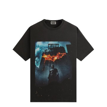 KITH BATMAN DARK KNIGHT INTERNATIONAL VINTAGE TEE BLACK