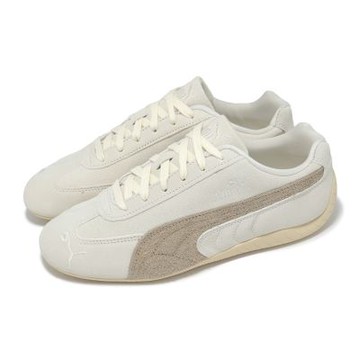 Puma 休閒鞋 Speedcat Elevated Wns 女鞋 米 棕 低筒 麂皮 賽車鞋 40361901