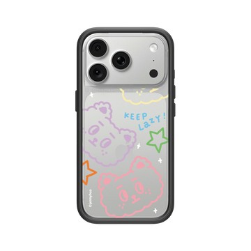 iPhone 18 Pro Mod NX -邊框背蓋組合 (相機按鈕) 黑 - 煎妮花 JENNYHUA - 彩虹雪莉熊