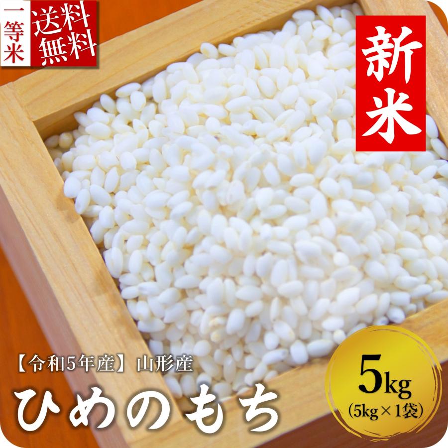 もち米 5kg 山形県産 ヒメノモチ 新米 令和5年 高級 送料無料 精米無料