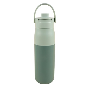 QHL 雙色304不鏽鋼手提保溫水壺-1000ml