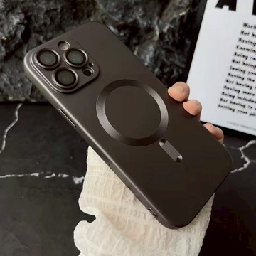 高級感磨砂磁吸 金屬漆 手機殼防摔殼 iPhone 11 12 13 14 15 16 promax i17 15保護殼