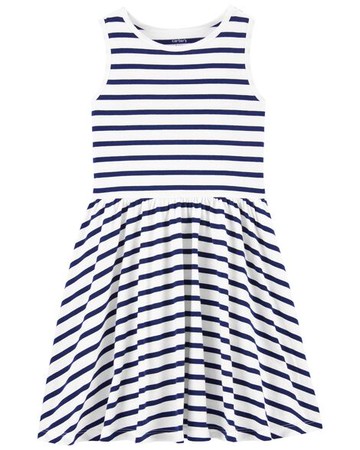 Kid Striped Twirl Dress