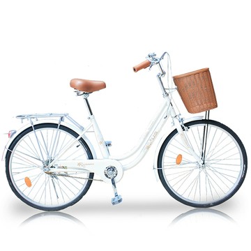 SPORTONE U1 24吋Cinderella灰姑娘牛奶淑女車低跨點設計公主淑女車學生車時尚復古風