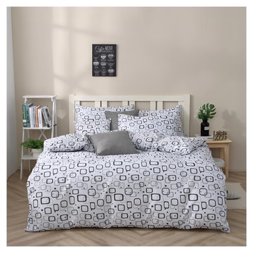 藍貓BlueCat台灣製造銀離子抗菌床包 星河 單人床包組  3.5尺  薄被套 + 床包