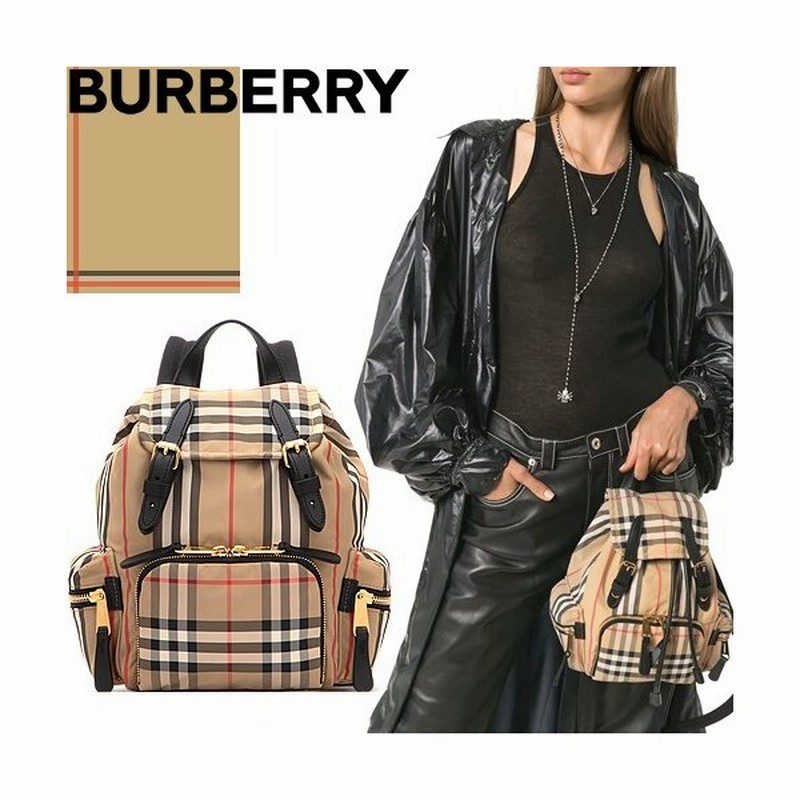 バーバリー Burberry バッグ リュック バックパック レディース イン ヴィンテージチェック アンド アイコンストライプ ブランド おしゃれ 通販 Lineポイント最大0 5 Get Lineショッピング