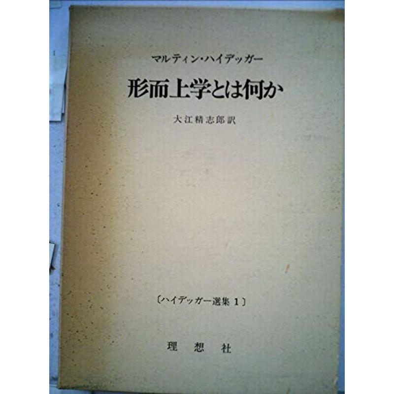 ハイデッガー選集形而上学とは何か (1954年)