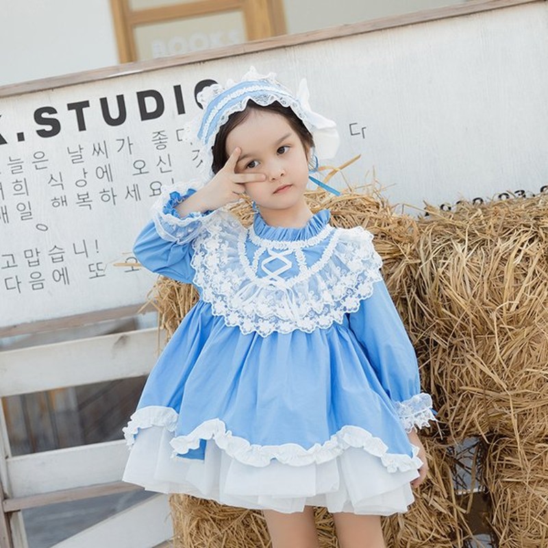 ワンピース 子供 ロリータ キッズ 長袖 メイド ロリータ服 洋服 秋冬 七五三 コスプレ コスチューム 女の子 ドレス ゴスロリ Lolita 森ガール リボン クリスマス 通販 Lineポイント最大0 5 Get Lineショッピング