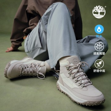 Timberland 女款白色Motion 6防水健行鞋|A2K14EM3