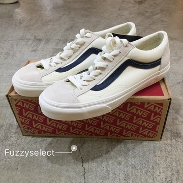 【逢甲 FUZZY】VANS style 36 Marshmal 米白 麂皮 帆布 GD   藍線