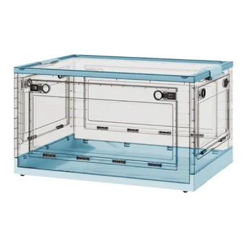 ONE HOUSE 五開門特大折疊收納箱 72L OH-Q250-A2  58 x 42.3 x 33.2cm±5%  淺藍色  1個