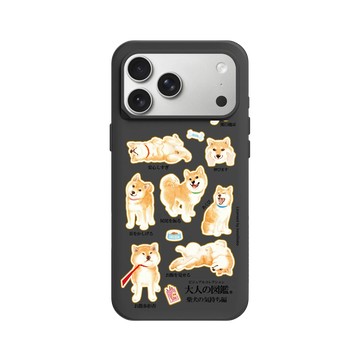 iPhone 17 Pro Max SolidX 黑 - 大人の図鑑 - 柴犬心情編