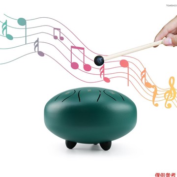 Winn 6 英寸鋼舌鼓 8 音符雨鼓便攜式打擊樂器帶鼓槌適用於冥想瑜伽初學者主要家人朋友聖誕禮物鋼手 D