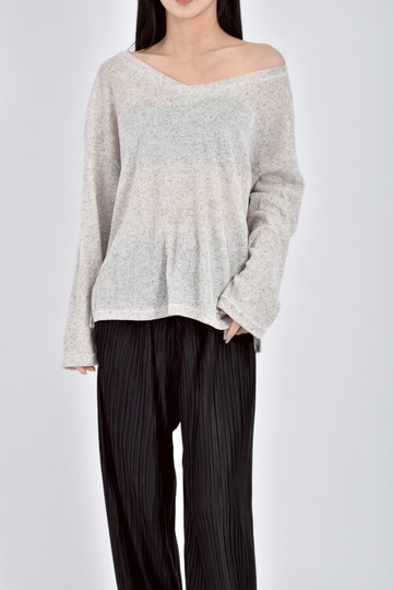 加購優惠(XL) md坑紋灰色長袖上衣