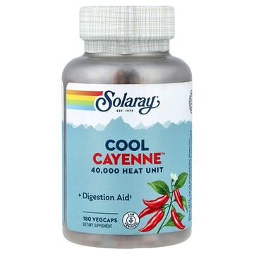 Solaray, Cool Cayenne，180 粒素食膠囊（每粒素食膠囊 300 毫克）