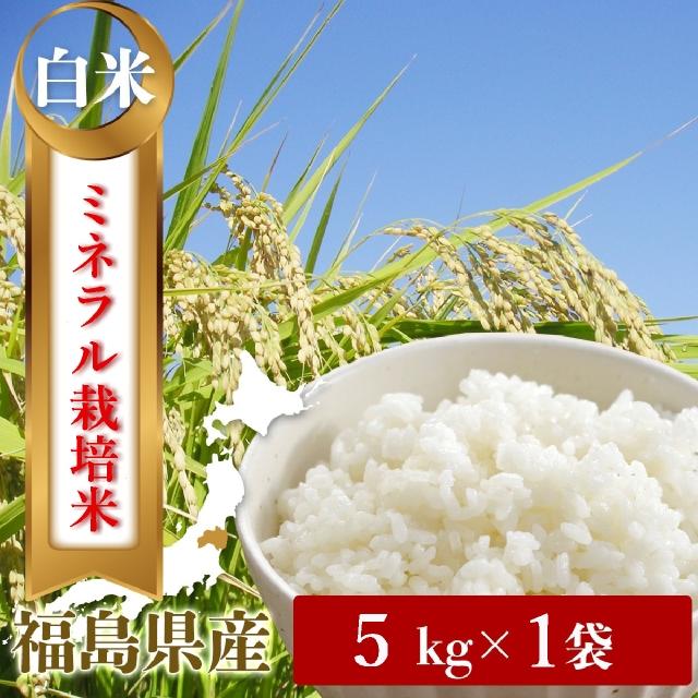 令和４年 「ミネラル栽培」福島県産こしひかり 白米５キロ／精米5kg