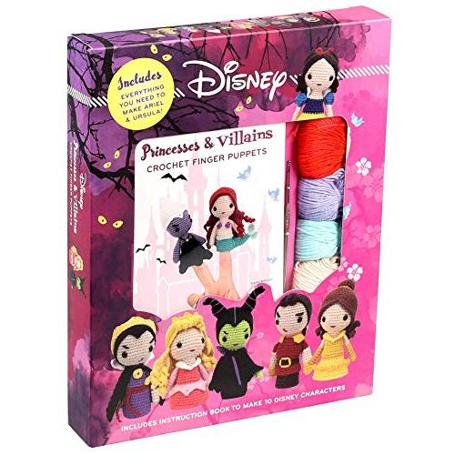 Disney Princesses  Villains: Crochet Finger Puppets (Crochet Kits)