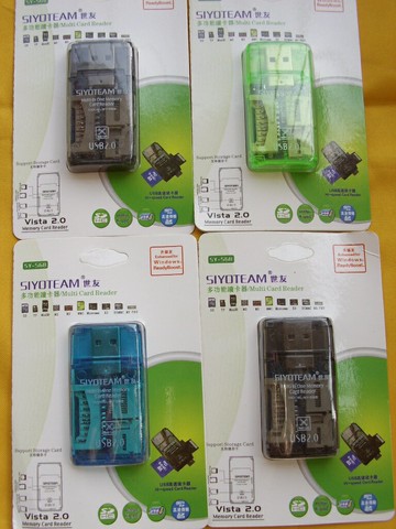 多合一讀卡器.直接讀取SD.TF.MS.M2 方便好用 USB口直插2.0