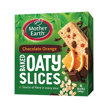 Mother Earth 烘焙燕麥棒 巧克力橘子口味 無基改食材與人工添加  240g  1盒