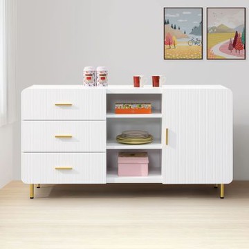 Boden-奧薇塔5尺收納餐櫃/碗盤櫃/置物矮櫃/電器櫃/玄關櫃-150x40x80cm