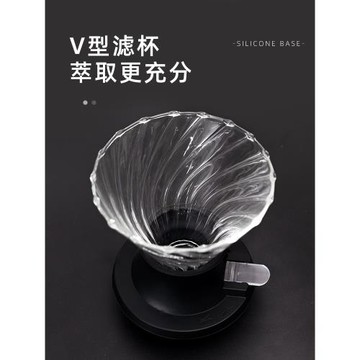 ♔玻璃聰明杯 手沖咖啡濾杯咖啡分享壺浸泡咖啡過濾器具套