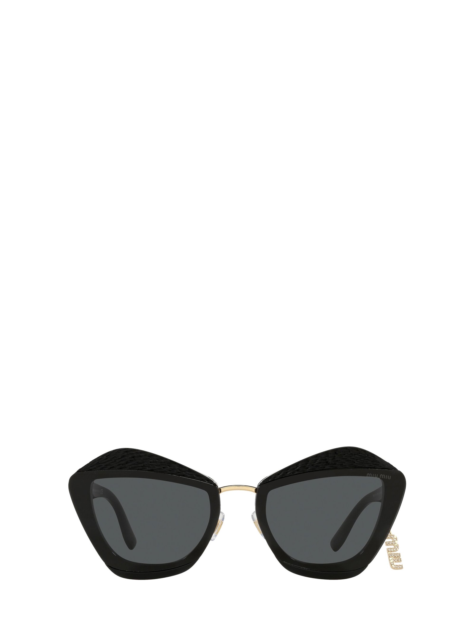 Miu Miu Eyewear Mu 01xs Black Sunglasses