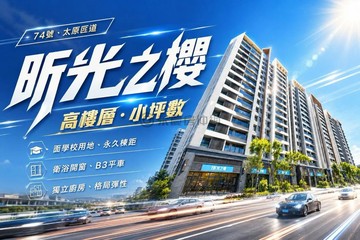 昕光之櫻｜全新完工可隔一房衛浴開窗｜梯前平面車位｜台中市太平區育才路