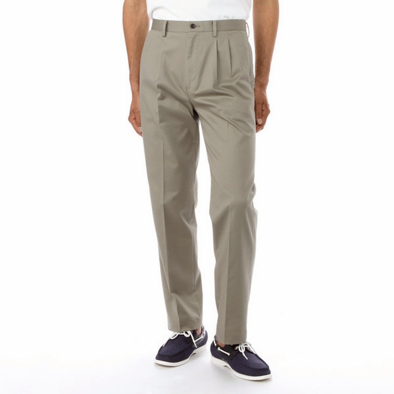 メンズ 在庫限り セブンプレミアム すごいチノパン ツータック カーキ カーキ ウエスト73cm 股下68cm 通販 Lineポイント最大1 0 Get Lineショッピング